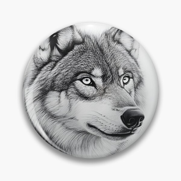 Item preview, Realistic Wolf pencil drawing  designed and sold by Pencil-Art.