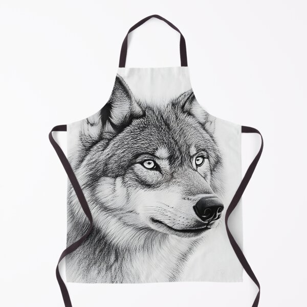 Item preview, Realistic Wolf pencil drawing  designed and sold by Pencil-Art.