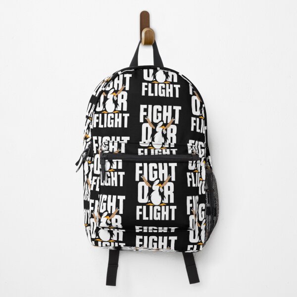 Item preview, Fight Or Flight Meme Penguin designed and sold by TheEndDesign.