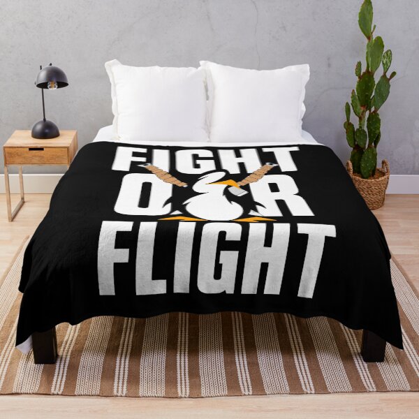 Item preview, Fight Or Flight Meme Penguin designed and sold by TheEndDesign.