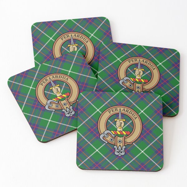 Item preview, Clan MacIntyre Crest over Hunting Tartan designed and sold by sifis.