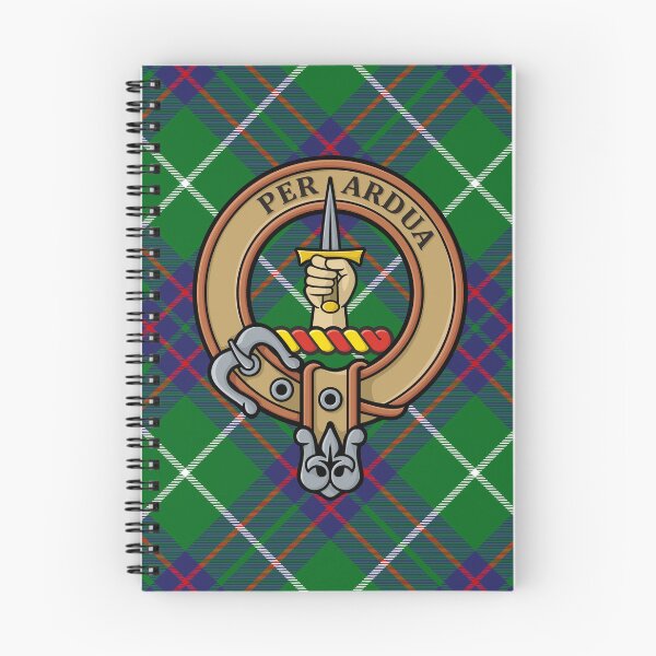 Item preview, Clan MacIntyre Crest over Hunting Tartan designed and sold by sifis.