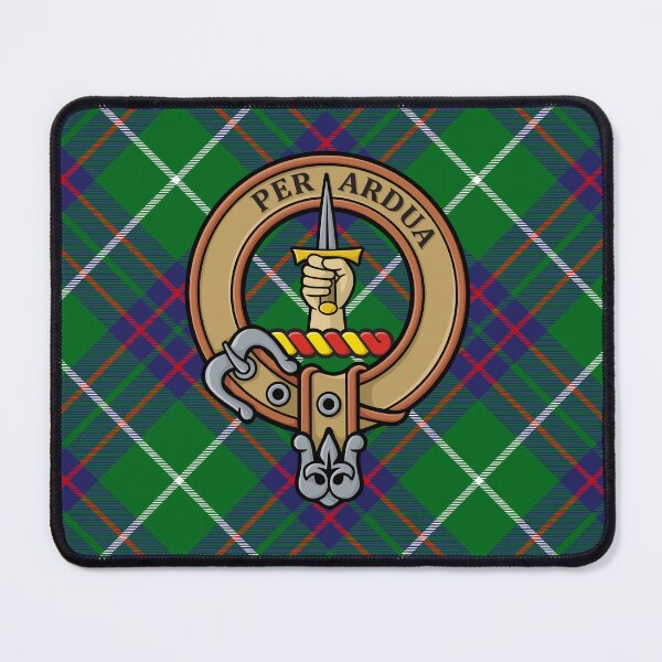 Item preview, Clan MacIntyre Crest over Hunting Tartan designed and sold by sifis.