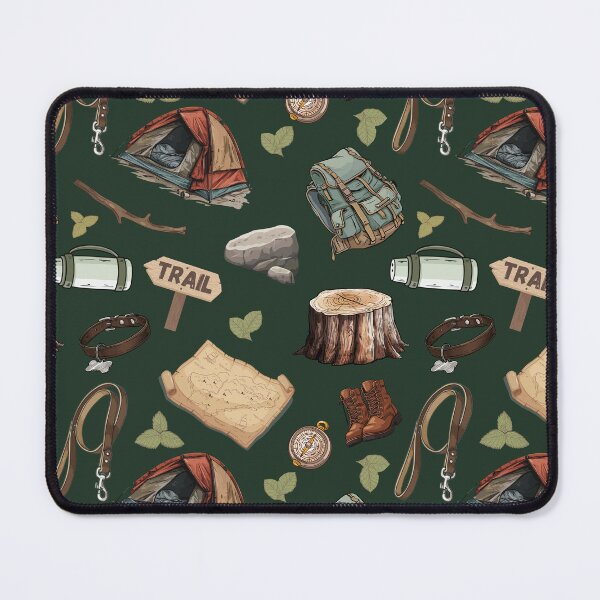 Item preview, Dog Hiking Adventure Pattern | Camping, Trail & Outdoor Life Seamless Design designed and sold by Paty S Lima.