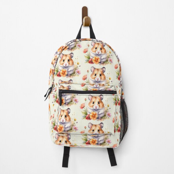 Item preview, Brown hamster with flowers in watercolor designed and sold by LiskoDesign.