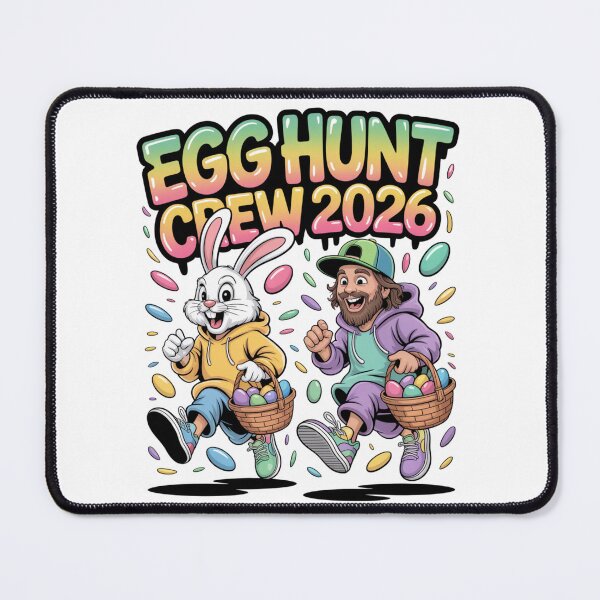 Item preview, Egg Hunt Crew 2026 Funny Easter Bunny Squad T-Shirt V4 designed and sold by DarylWelsh2024.