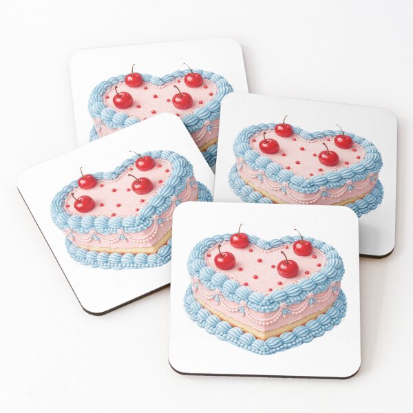 Item preview, Vintage Piped Cherry Buttercream Cake designed and sold by scicilysimonee.