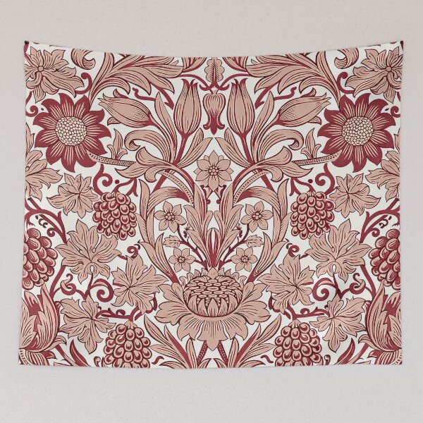 Aperçu de l'œuvre Motif floral William Morris créée et vendue par maniacfitness.