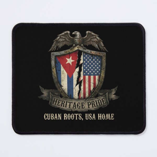 Item preview, Cuban American Heritage Pride - USA Roots & Cuba Home Flag designed and sold by Axivra.