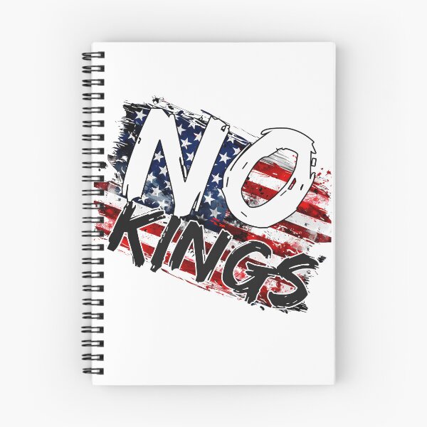 Item preview, No Kings - Anti-Authority American Flag Protest Art Print designed and sold by DesignArtist.ia.
