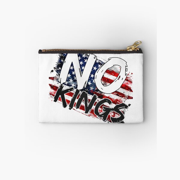 Item preview, No Kings - Anti-Authority American Flag Protest Art Print designed and sold by DesignArtist.ia.