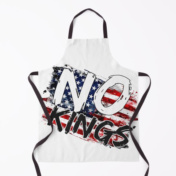 Item preview, No Kings - Anti-Authority American Flag Protest Art Print designed and sold by DesignArtist.ia.