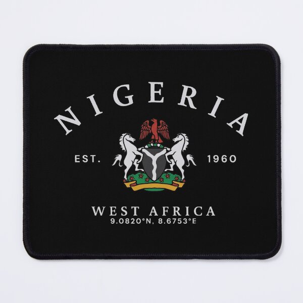 Item preview, NIGERIA Established 1960 Coat of Arms Vintage Varsity Design designed and sold by Shopeon Designs.
