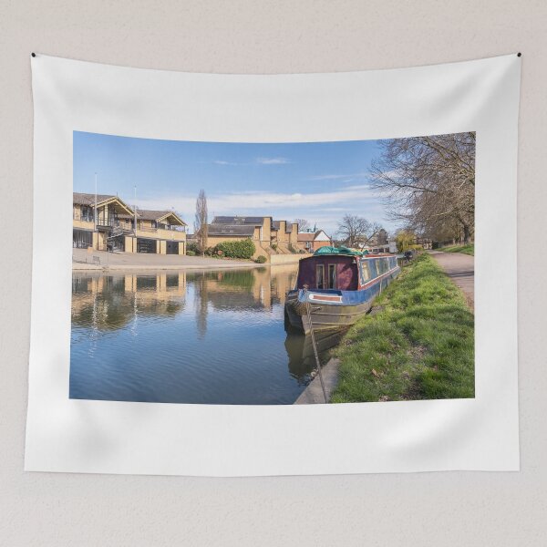Item preview, Narrow boat on the river designed and sold by yackers1.