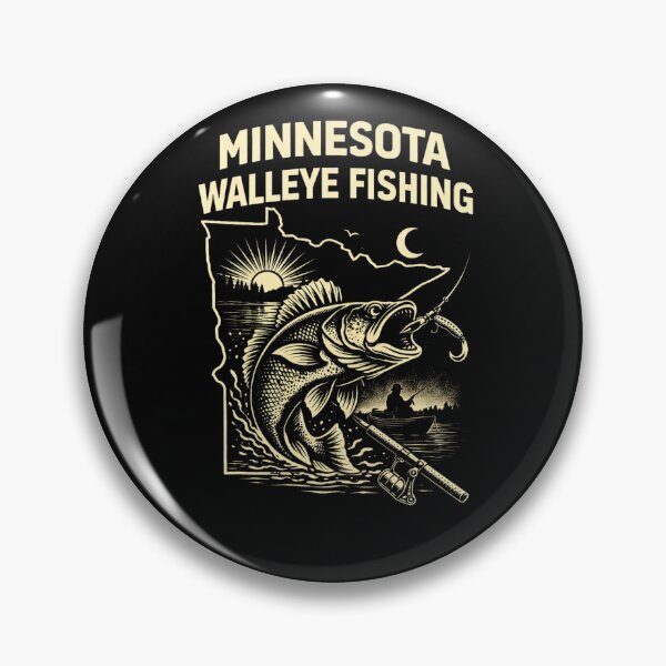 Item preview, Minnesota Walleye Fishing Shirt – Lake Life Minnesota Tee, Walleye Angler Design, Fishing Gift, Midwest Fishing Shirt designed and sold by WildWonderfulWear.