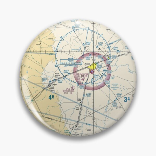 Item preview, pecos municipal airport and surrounding sectional west texas designed and sold by PilotandPlane.