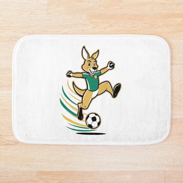 Item preview, Arte de la mascota dinámica del jugador de fútbol canguro australiano designed and sold by PMTaurus.