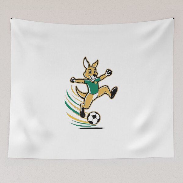 Item preview, Dynamic Australian Kangaroo Soccer Player Mascot Art designed and sold by PMTaurus.