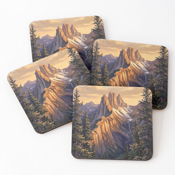 Item preview, Mountain Peak above Pine Forest designed and sold by Vista Atelier.