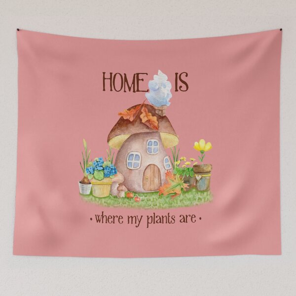 Item preview, Home Is Where My Plants Are - Positive Affirmation Tee for Anxiety Support designed and sold by TZehrfeldPhotos.
