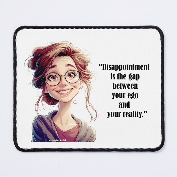 Item preview, "Disappointment is the gap between your ego and your reality." - Capri @ spunkyZeST designed and sold by spunkyZeST.