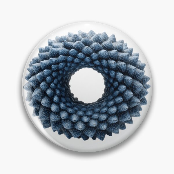 Artikelvorschau, Blauer biomechanischer Torus mit stacheliger fraktaler Textur entworfen und verkauft von Niageadon.