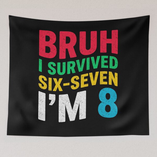 Item preview, Bruh I Survived Six Seven I’m 8 Year Old 8th Birthday Boy designed and sold by FreshVibe Prints.