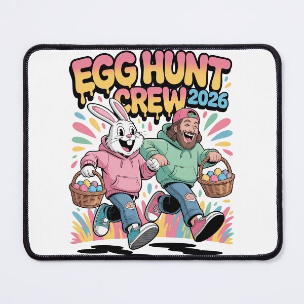Item preview, Egg Hunt Crew 2026 Funny Easter Bunny Squad T-Shirt V8 designed and sold by DarylWelsh2024.
