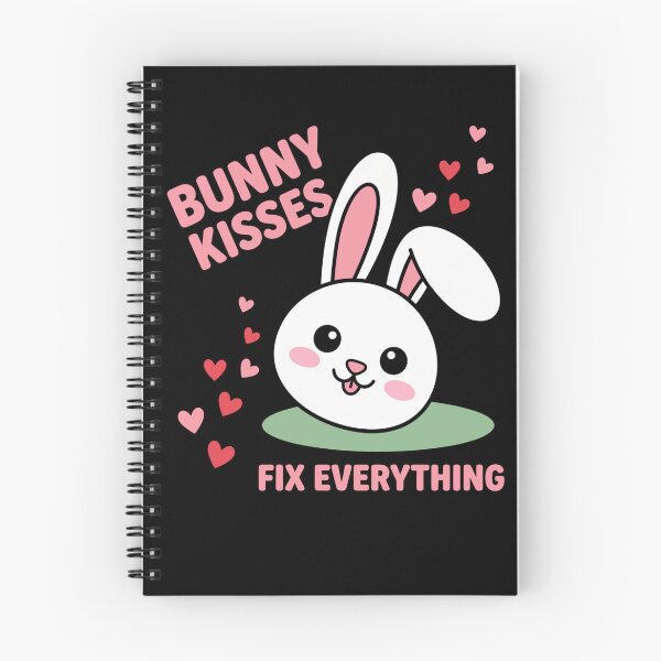 Item preview, Bunny Kisses Fix Everything Cute Love designed and sold by FreshVibe Prints.