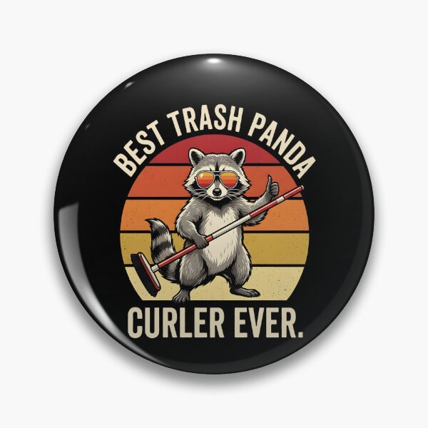 Item preview, Best Trash Panda Curler Ever - Funny Raccoon Curling  designed and sold by Axivra.