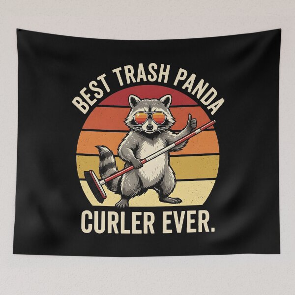 Item preview, Best Trash Panda Curler Ever - Funny Raccoon Curling  designed and sold by Axivra.