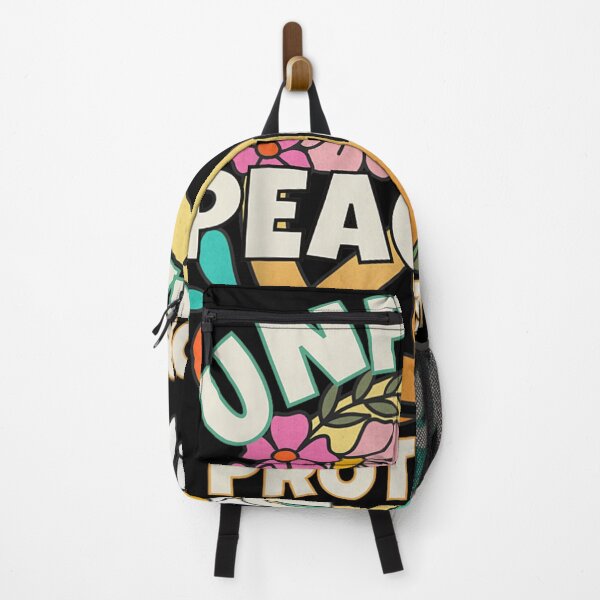 Item preview, Retro Unpaid Peaceful Protestor Vintage Peace Sign With Floral Daisy Garden Art designed and sold by EricCotanori.