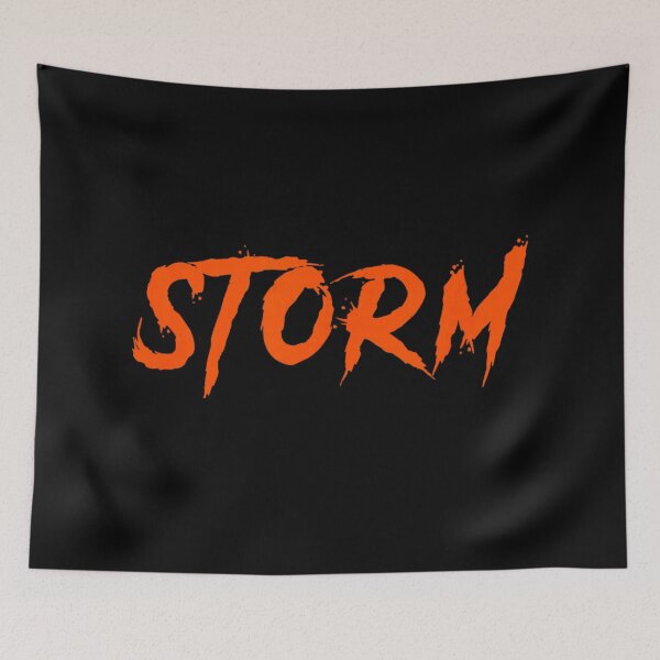 Item preview, Powerful Orange Storm Typography Grungy Distressed Text Design For Bold Energetic Statements designed and sold by EricCotanori.