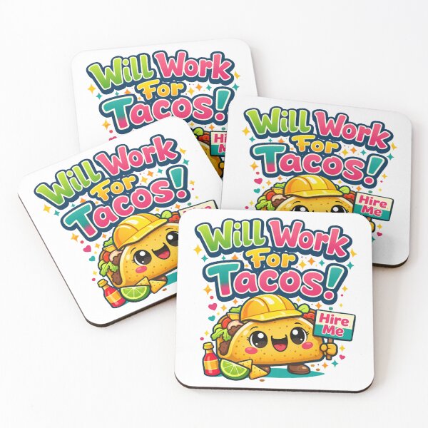 Item preview, Will Work for Tacos – Funny Taco Lover Food Humor Design designed and sold by rushaib.