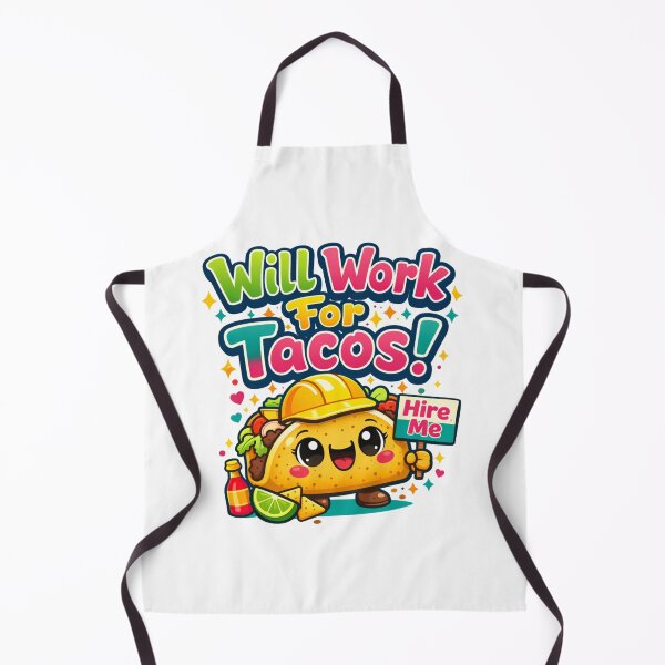 Item preview, Will Work for Tacos – Funny Taco Lover Food Humor Design designed and sold by rushaib.