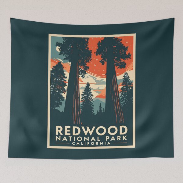 Item preview, Redwood National Park - California designed and sold by GoodOldVintage.