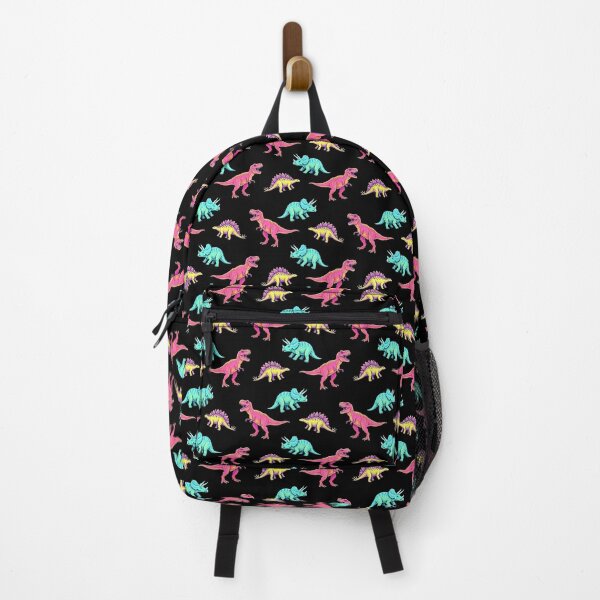 Item preview, Cute Cartoon Dinosaur Pattern on Black designed and sold by BeJolley.