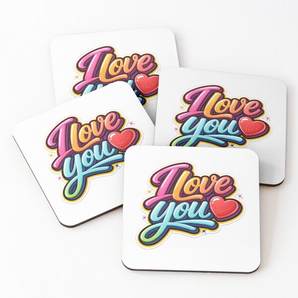Item preview, Vibrant Colorful "I Love You"  designed and sold by Nitinpreeti.