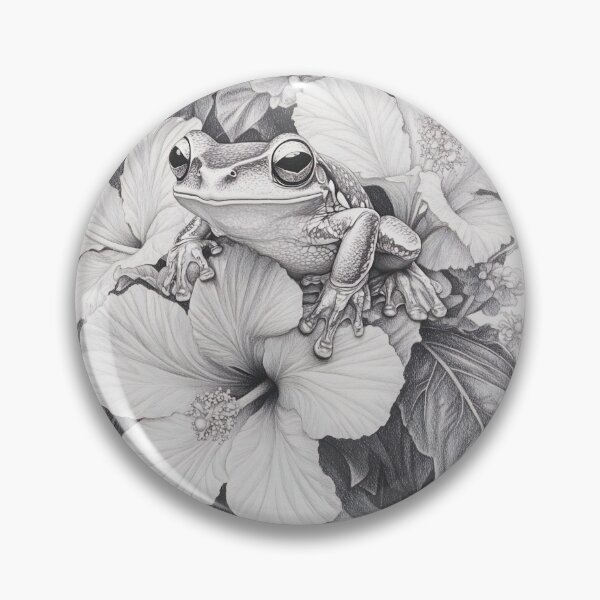 Item preview, Realistic frog drawing designed and sold by Pencil-Art.