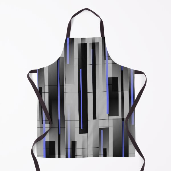 Item preview, Mid Century Geometric Abstract in Gray, Blue and Black designed and sold by MellowCat.