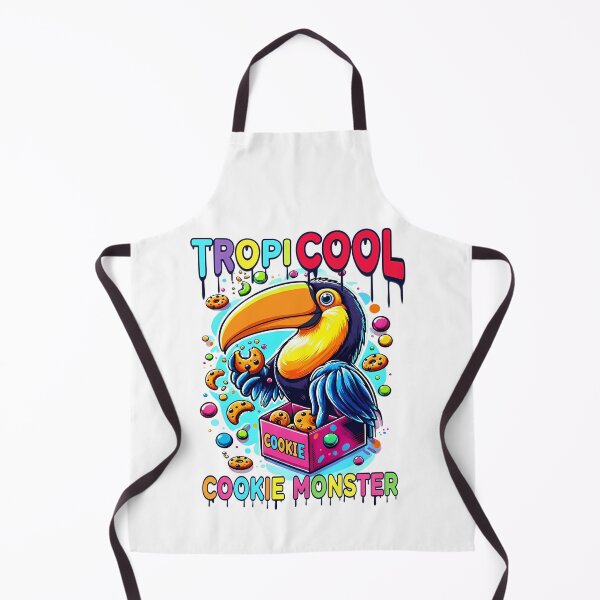 Item preview, Keel-billed Toucan 'Tropicool Cookie Monster' Cereal Cookie Art designed and sold by Art-Arcade6.