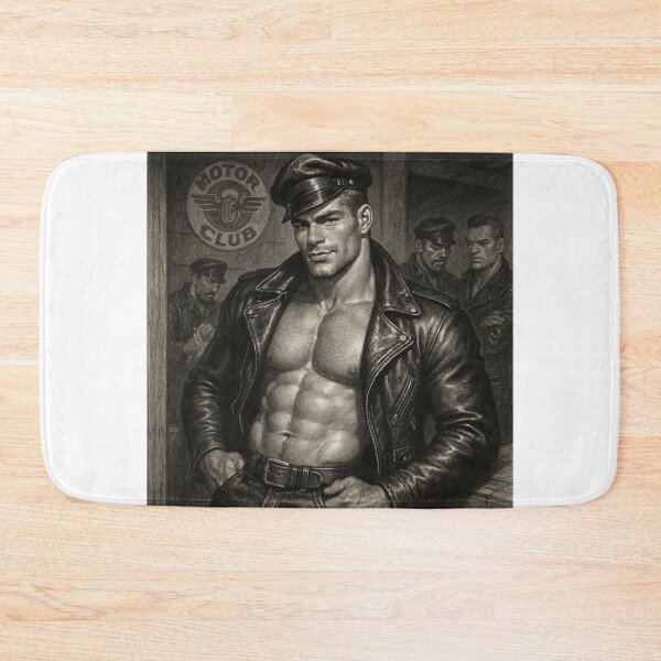 Item preview, Vintage Gay Leather Legends Berlin Daddy Motorcycle Club Tom of Finland Tribute Gay Pride Graphic Design designed and sold by ItsAKinkThing.