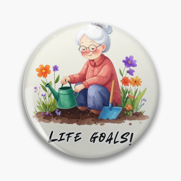 Item preview, Life goals, Grandma in the garden designed and sold by LiskoDesign.