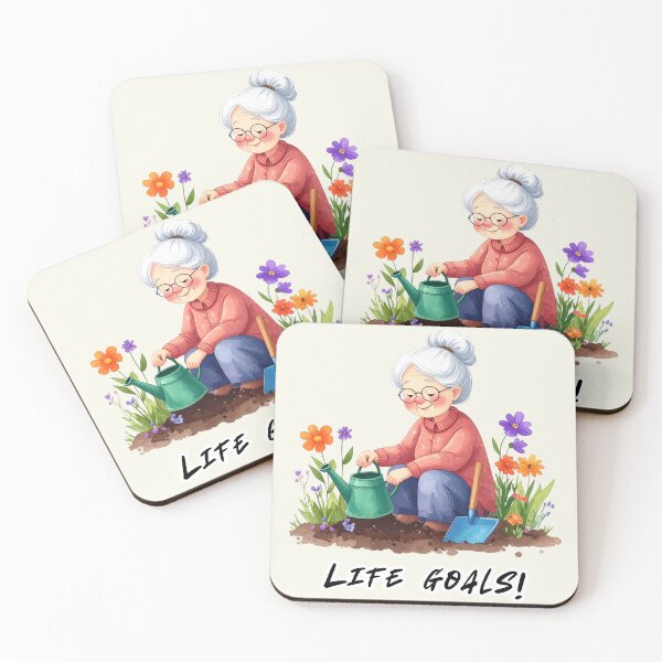 Item preview, Life goals, Grandma in the garden designed and sold by LiskoDesign.