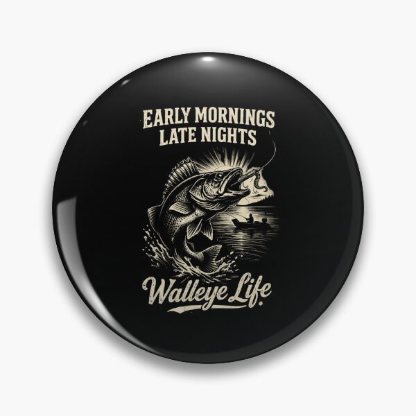 Item preview, Early Mornings Late Nights Walleye Life Shirt – Walleye Fishing Tee, Angler Lifestyle Design, Fisherman Gift designed and sold by WildWonderfulWear.