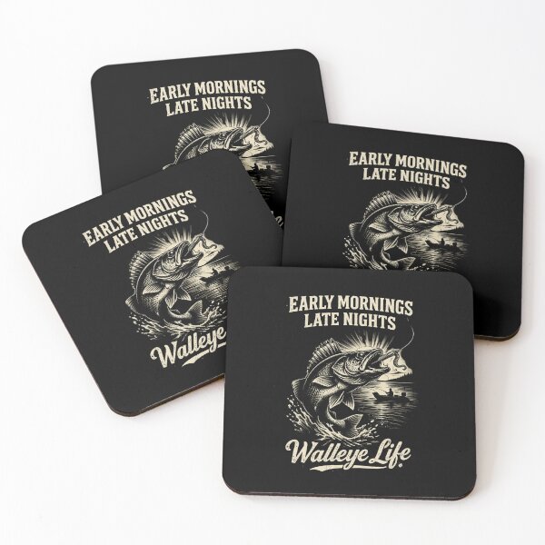 Item preview, Early Mornings Late Nights Walleye Life Shirt – Walleye Fishing Tee, Angler Lifestyle Design, Fisherman Gift designed and sold by WildWonderfulWear.