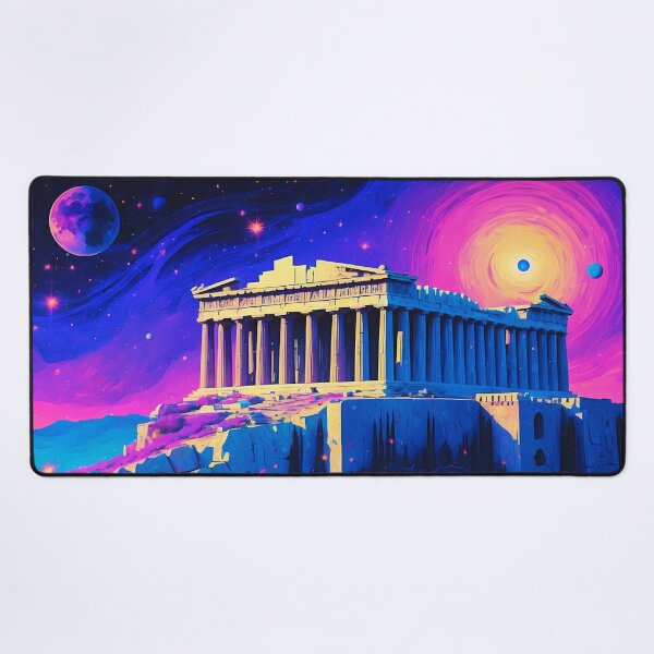Item preview, Parthenon Ancient Greece - Psychedelic Art designed and sold by Lucid Dream Pixel.