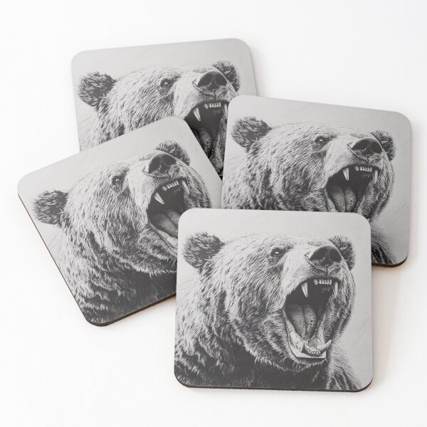 Item preview, Realistic Grizzly bear pencil drawing designed and sold by Pencil-Art.
