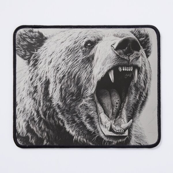 Item preview, Realistic Grizzly bear pencil drawing designed and sold by Pencil-Art.