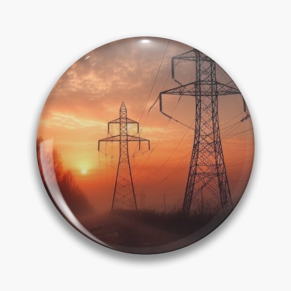 Item preview, Rural Sunset Pylons designed and sold by pinkal.